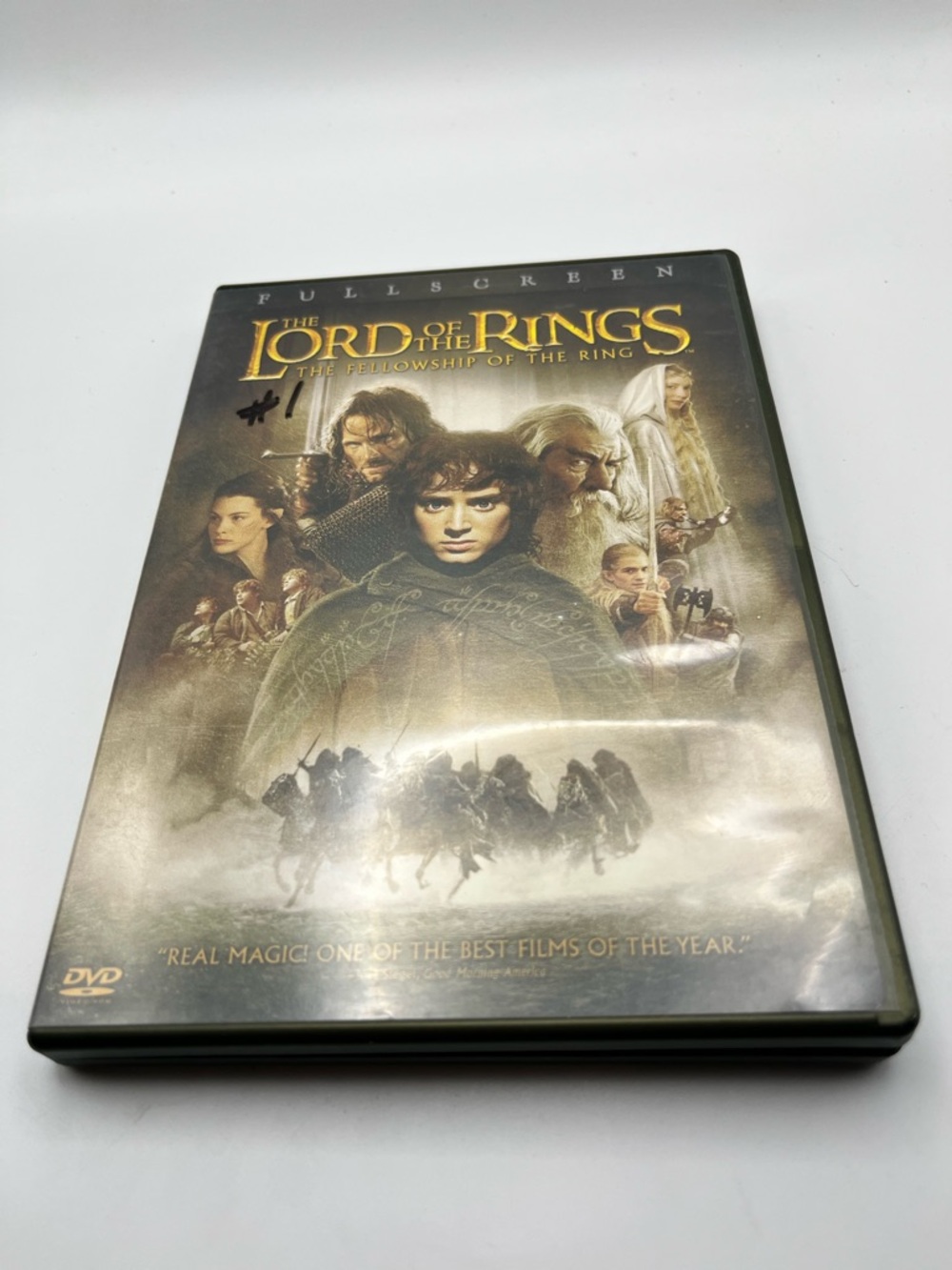 The Lord of the Rings: The Fellowship of the Ring DVD - Olive Green Case